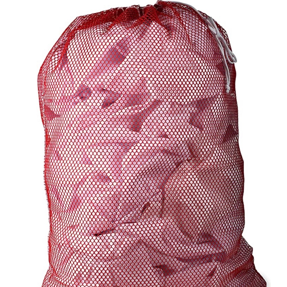 Comercial Mesh Laundry Bag, Hold a full load of laundry. Downstring closure